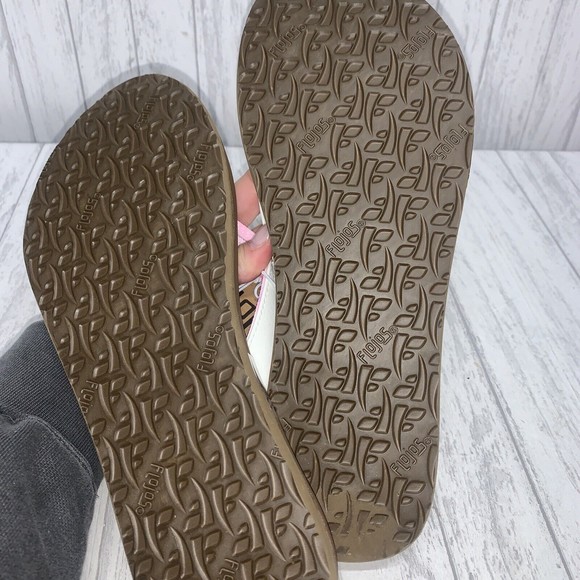 Womens Size 10 Flojos White Sandals NWT - Picture 4 of 4